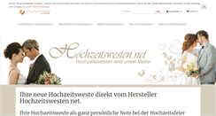 Desktop Screenshot of hochzeitswesten.net
